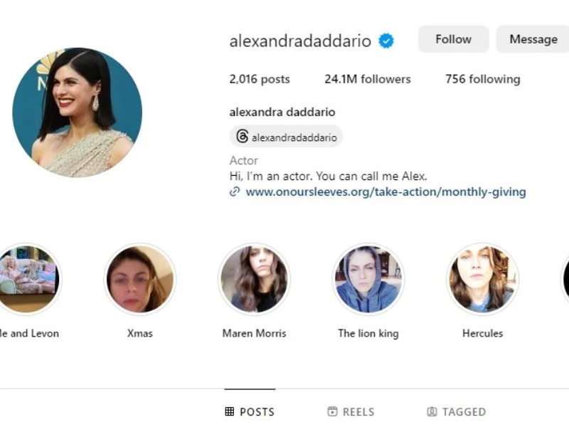 Alexandra Daddario Instagram