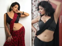 Lavanya Manickam Sexy and Hot Pics in Saree