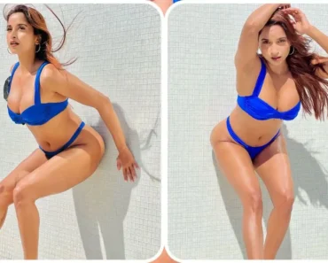 Pooja Bhalekar sets hearts racing in a tiny blue bikini