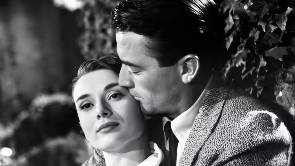 Audrey Hepburn And Gregory Peck In Roman Holiday