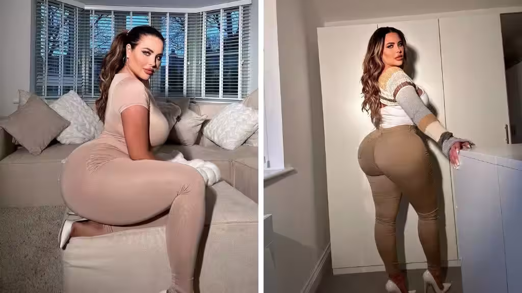 Big Booty Model Hannah Olivia Spicy Hot Photos