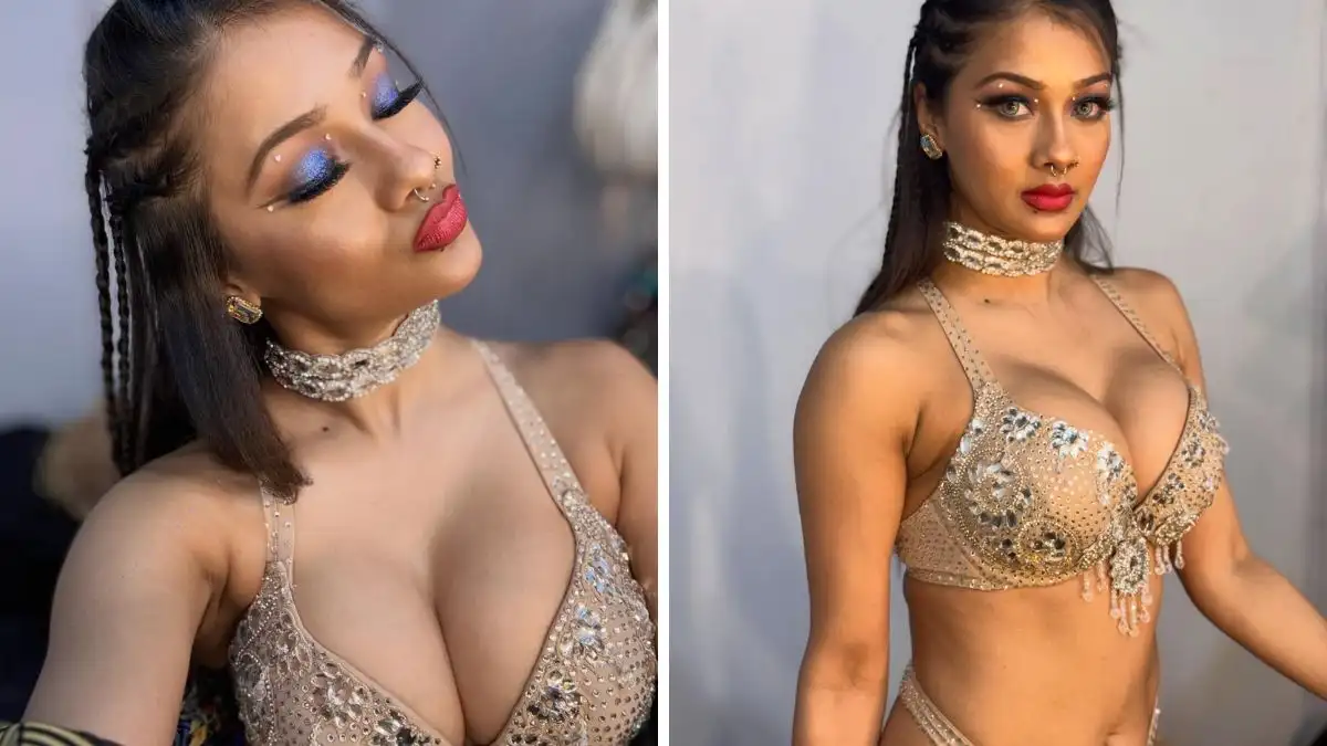 Namrata Malla Crystal Belly Dance Costume