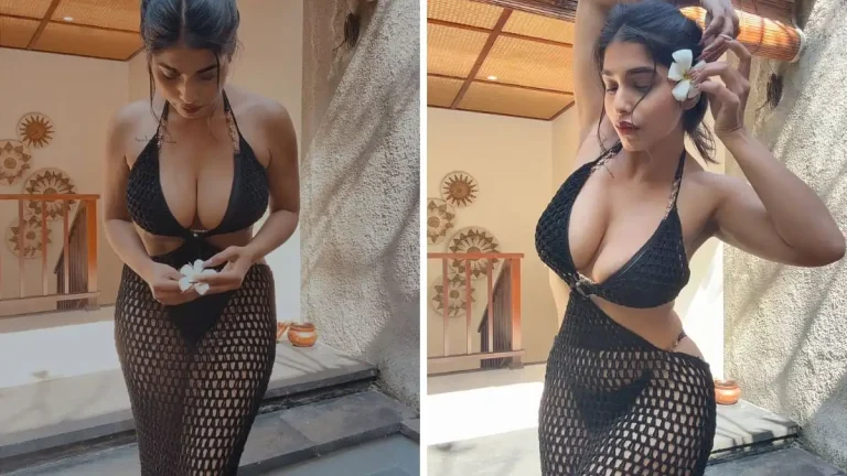 Pratika Sood Turns Up the Heat with Daring Cleavage in Crochet