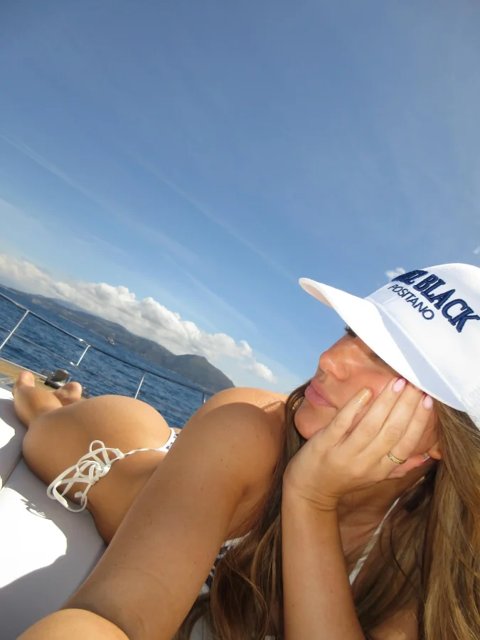 Iris Kendall Enjoys Luxury Yacht Sunbath In Stunning Bikini Photos