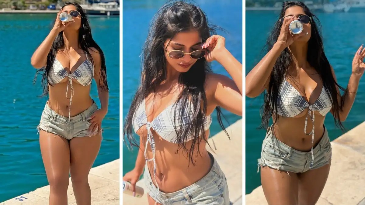 Pratika Sood Turns Heads In Revealing Tie Up Crop Top By The Marina