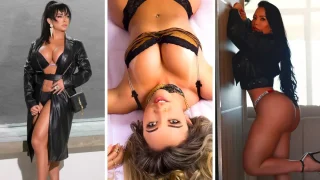 Sheyla Mehl Flaunts Cleavage Curvy Hips Toned Legs Bold Glam Looks