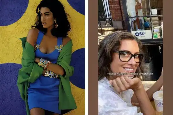 Yasmeen Ghauri in 90s and now
