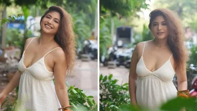Poonam Rajput in White Sundress & Bold Bangles Steal the Spotlight