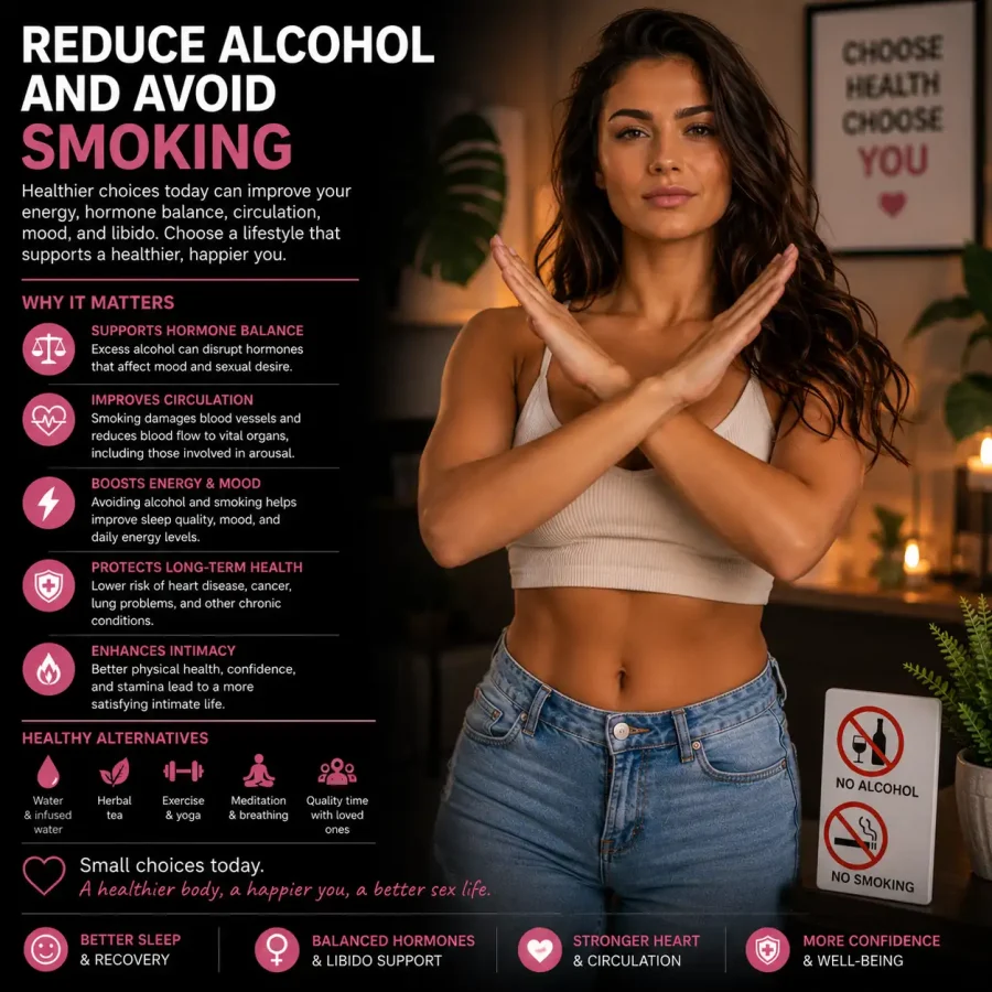 Reduce Alcohol and Avoid Smoking